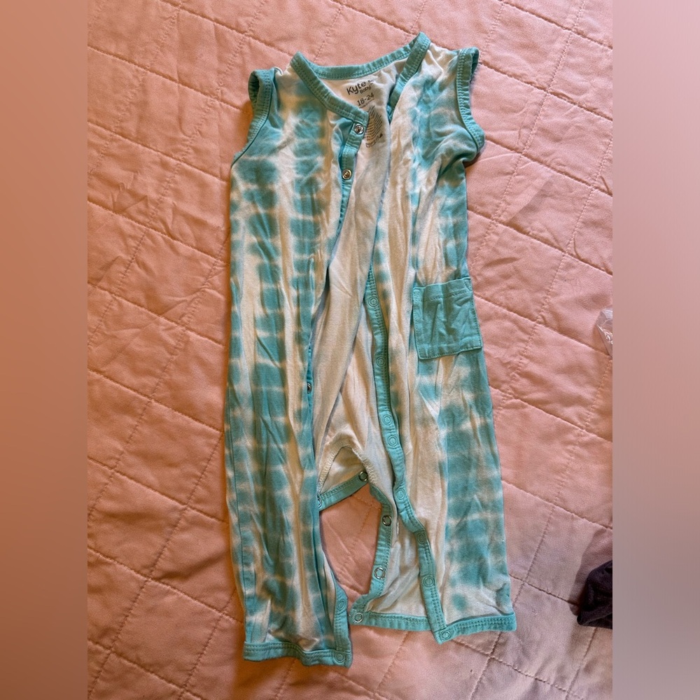 Kyte 18-24 snap riptide sleeveless romper